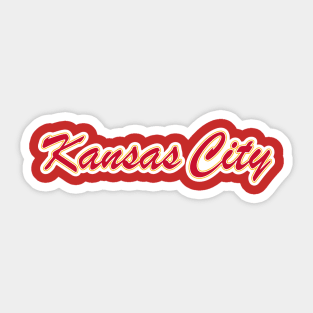 Football Fan of Kansas City Sticker